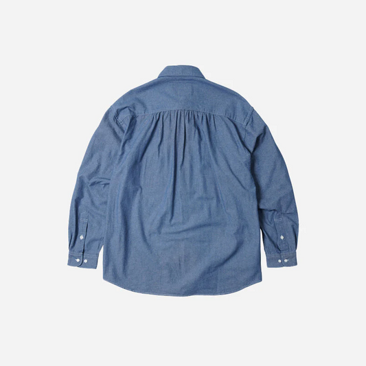 Frizmworks Cigarette Pocket Chambray Shirt Blue