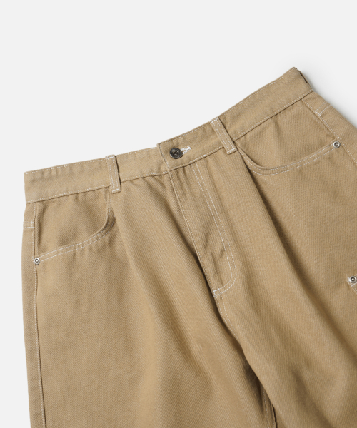 Frizmworks Work Tool Denim Half Pants Beige