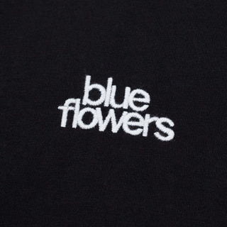 Blue Flowers Global T-Shirt Black