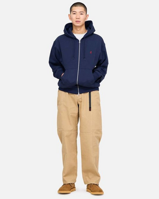 Gramicci One Point Zip Hooded Sweatshirt Navy