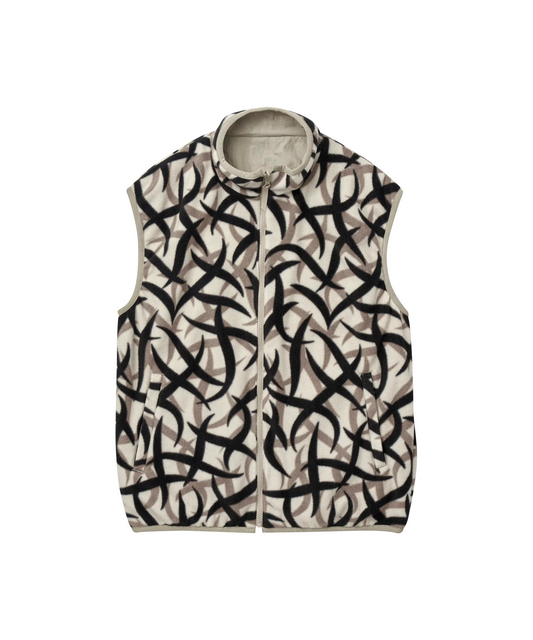 Gramicci Reversible Fleece Vest Tribal Snow
