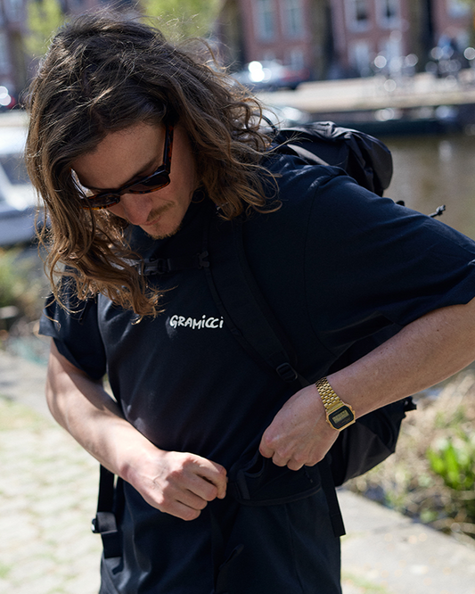 Gramicci Snail Tee Vintage Black