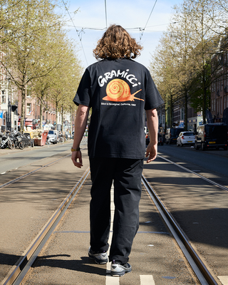 Gramicci Snail Tee Vintage Black