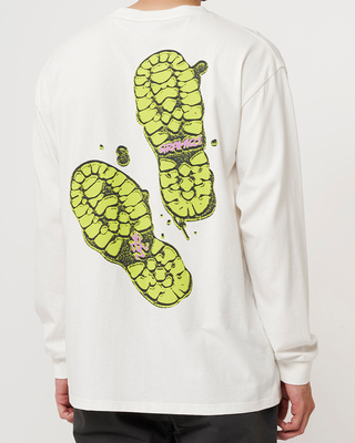 Gramicci Footprints L/S Tee White