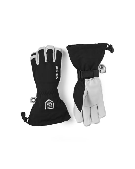 Hestra Army Leather Heli Ski 5 Finger Glove Black