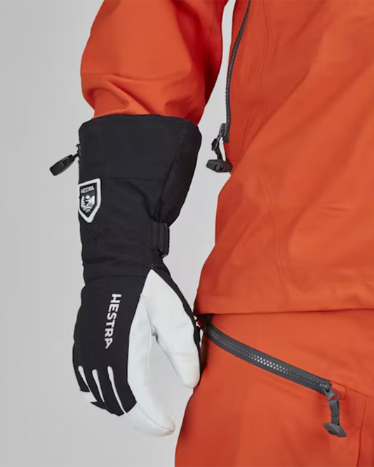 Hestra Army Leather Heli Ski 5 Finger Glove Black