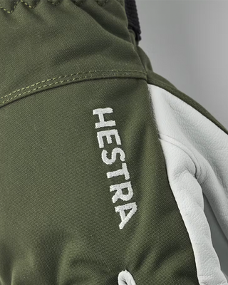 Hestra Army Leather Heli Ski Olive