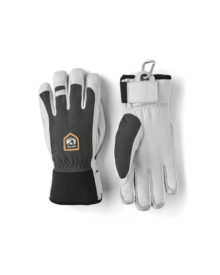 Hestra Army Leather Patrol 5 Finger Charcoal