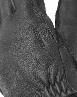 Hestra Deerskin Primaloft Rib Black