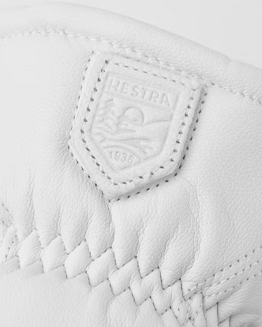 Hestra Leather Box Mitt Offwhite