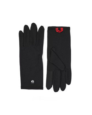 Hestra Merino Wool Liner Long 5 Finger Black