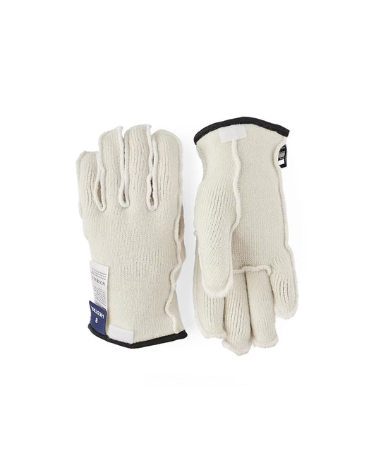 Hestra Wakayama Wool Liner Long 5 Finger Offwhite