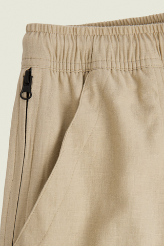OAS Cargo Linen Trousers Beige