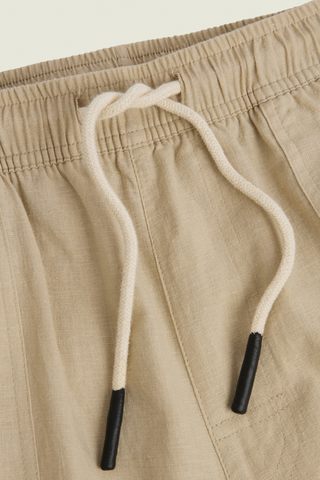 OAS Cargo Linen Trousers Beige