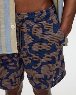 OAS Morel Puzzlotec Net Shorts Brown
