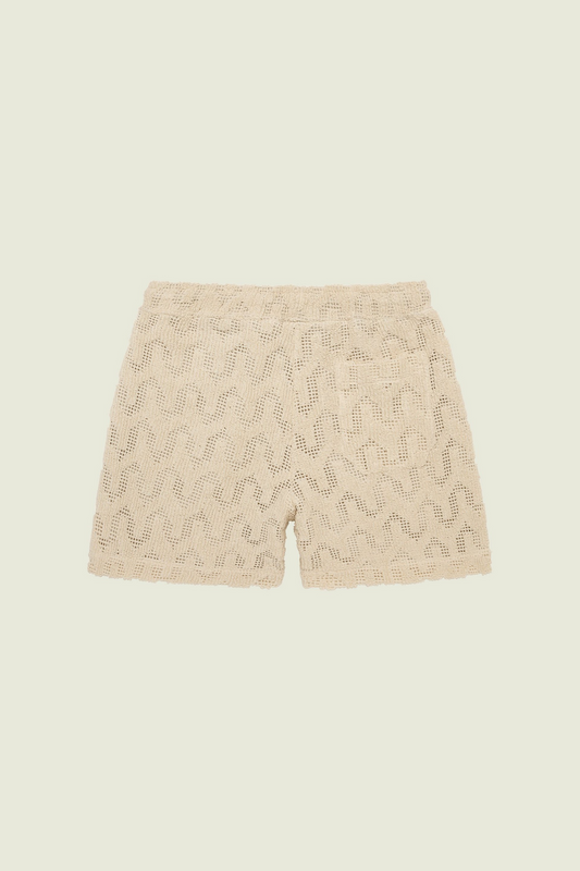 OAS Atlas Crochet Shorts Ecru