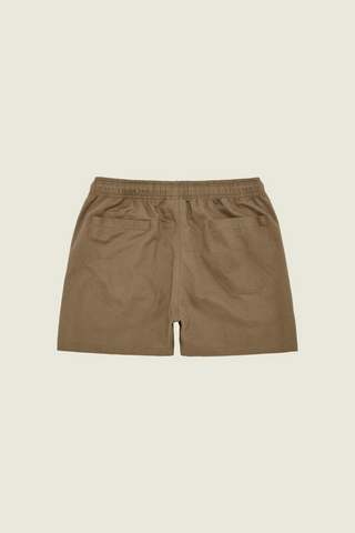 OAS Taupe Linen Shorts Taupe