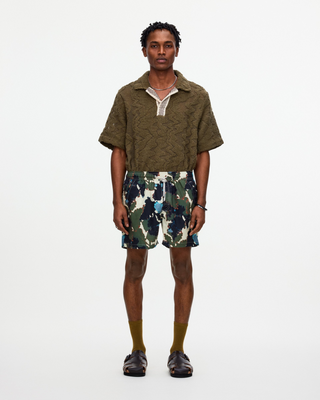 OAS Foliago Swim Shorts Green – Quick-Dry Swim Shorts