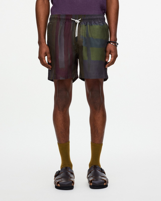 OAS Dusky Meld Swim Shorts - Quick-Dry Dark Design