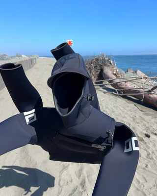 CKTH Double Zero by XIIIG Winterleaf Series Hooded 5/4mm Fullsuit Black Wetsuit