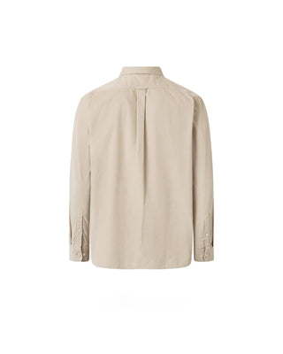 Knowledge Cotton Apparel Corduroy Shirt Light Feather Gray