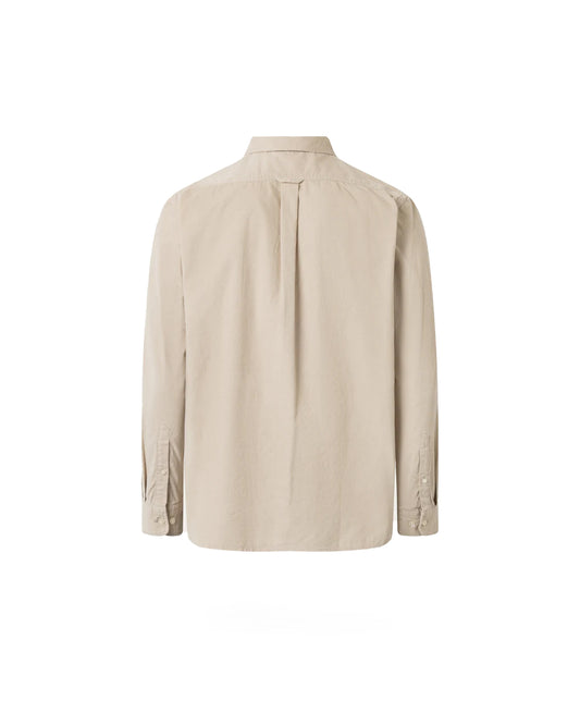 Knowledge Cotton Apparel Corduroy Shirt Light Feather Gray