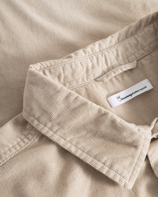 Knowledge Cotton Apparel Corduroy Shirt Light Feather Gray