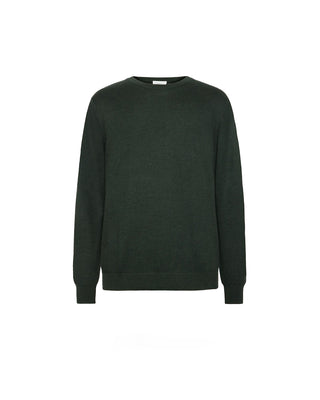 KnowledgeCotton Apparel Merino Crew Neck Sweater Dark Grey
