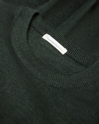 Knowledge Cotton Apparel Merino Crew Neck Sweater Forrest Night