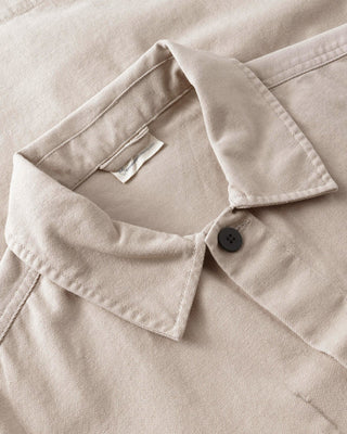 Knowledge Cotton Apparel Organic Cotton Canvas Overshirt GOTS Light Feather Gray