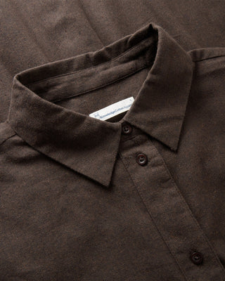 Knowledge Cotton Apparel Organic Cotton Flannel Shirt GOTS Chocolate Torte