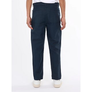 Knowledge Cotton Apparel TIM 5-Pocket Cotton Linen Blend Twill Pant Total Eclipse