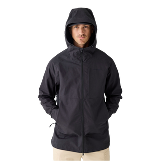 KnowledgeCotton Apparel Vent Canvas 270 Shell Jacket Black Jet