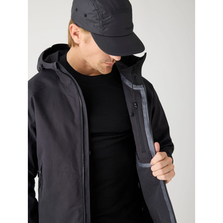 KnowledgeCotton Apparel Vent Canvas 270 Shell Jacket Black Jet