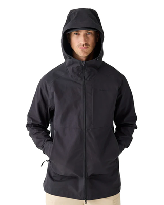 Knowledge Cotton Apparel Vent Canvas 270 Shell Jacket Black Jet by Knowledge Cotton Apparel