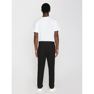 KnowledgeCotton Apparel Chuck Flannel Herringbone Chinos Forrest Night