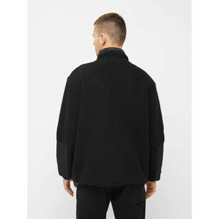 KnowledgeCotton Apparel Knitted Fleece Jacket Black Jet