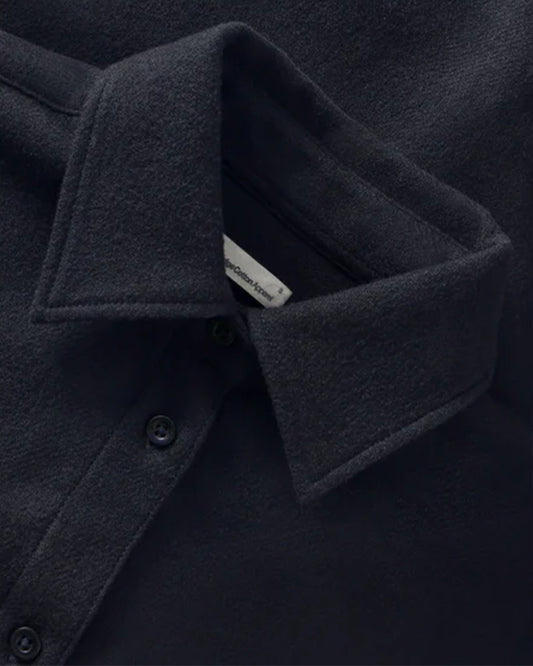 KnowledgeCotton Apparel Merino Wool Shirt Night Sky