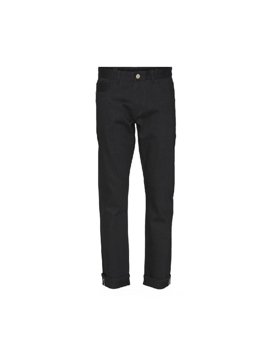 KnowledgeCotton Apparel OAK Raw Black Selvedge Denim