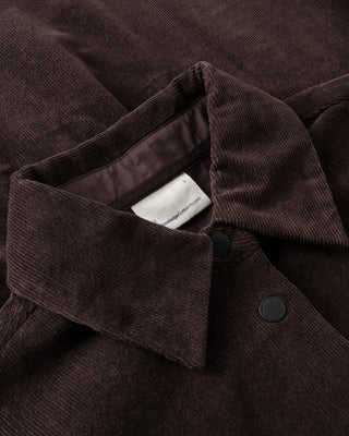 KnowledgeCotton Apparel Organic Cotton Curdoroy Overshirt Chocolate Torte