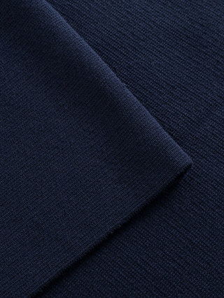 KnowledgeCotton Apparel Wool Crew Neck Knit Total Eclipse