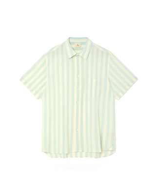 La Paz Alegre Green Spray Stripes Green Striped Shirt