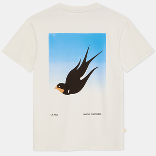 La Paz Botelho Swallow Postcard White T-shirt