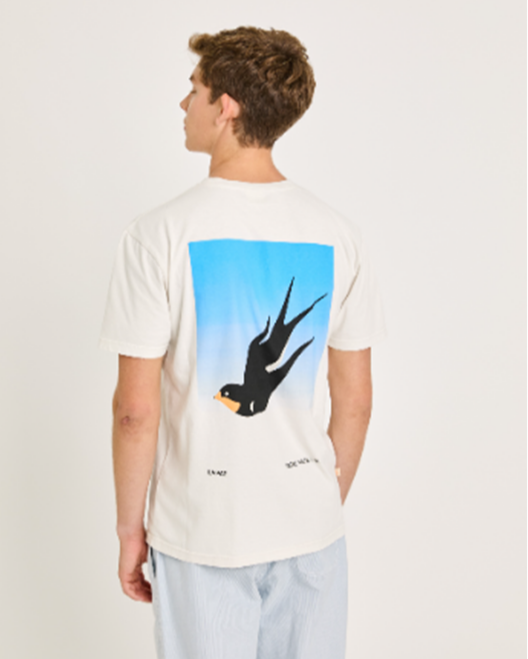 La Paz Botelho Swallow Postcard White T-shirt