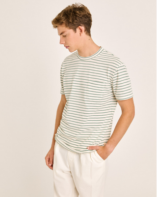 La Paz Guerreiro Green Spray Stripes Green