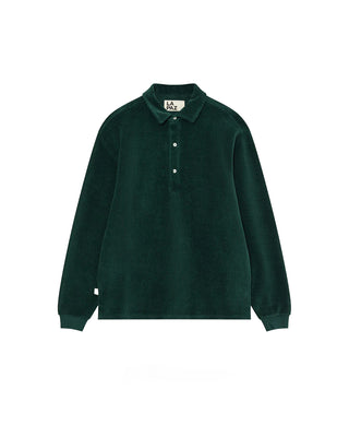 La Paz Mesquita Long Sleeve Polo Ribbed Dark Green