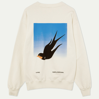 La Paz Xavier Swallow Postcard White