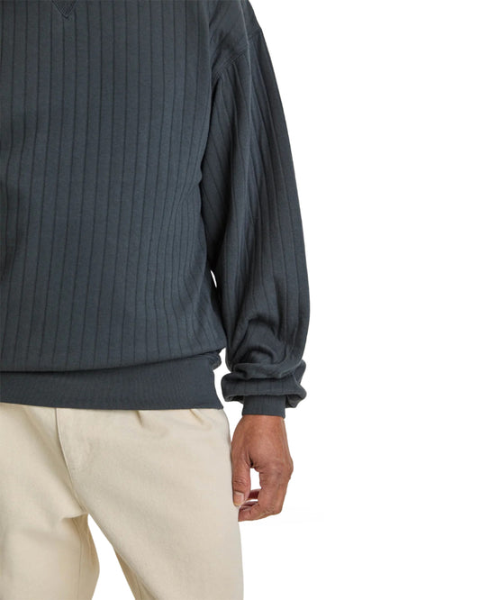La Paz Xavier Classic Sweatshirt Ribbed Black Sand
