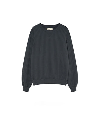 La Paz Xavier Classic Sweatshirt Ribbed Black Sand
