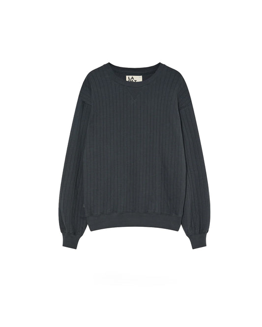 La Paz Xavier Classic Sweatshirt Ribbed Black Sand
